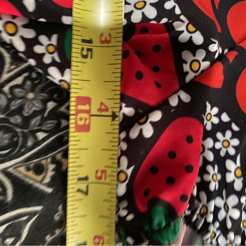 Hello Kitty S Sanrio Strawberry Dress Kawaii Fruit Coquette Colorful Red Black - Picture 11 of 11
